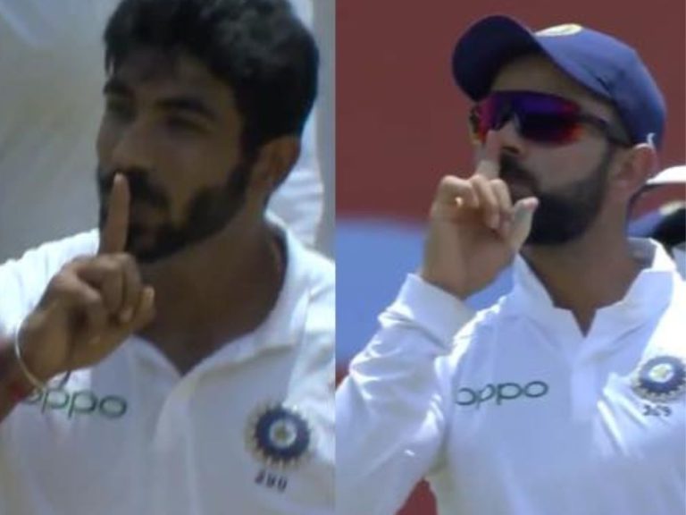 Bumrah & Kohli hush the crowd after Blackwood wicket