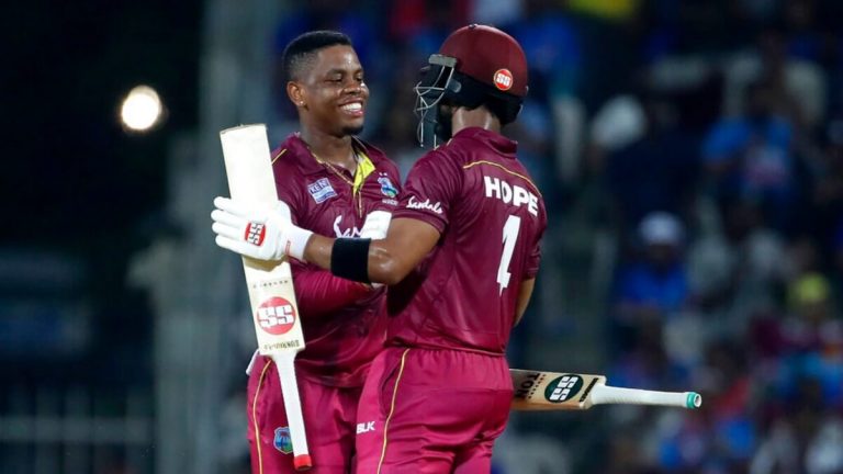 India Vs West Indies – Hetmyer and Hope help WI take 1-0 lead