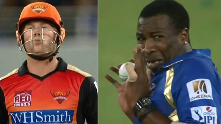 When David Warner gave a flying kiss to Kieron Pollard