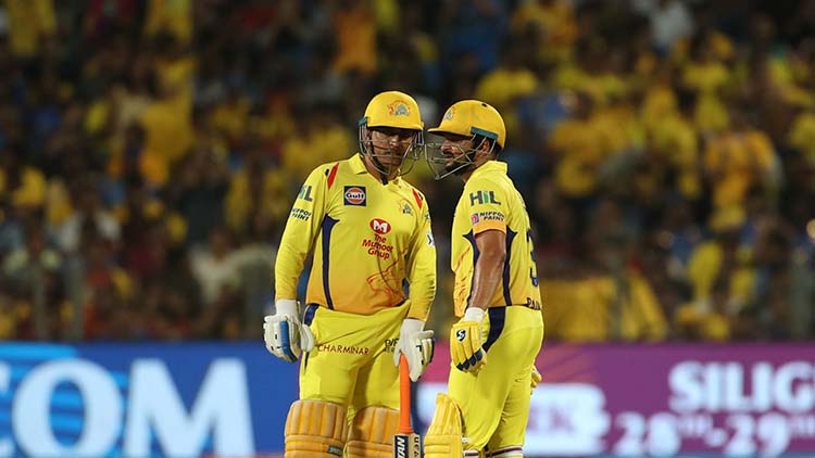 Dhoni and Raina's 71 Runs Partnership against Rajasthan Royals