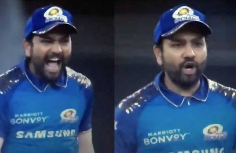 “Beh*****d,"- Rohit Sharma Caught Using a Cuss Word During MI vs KXIP Game: Watch