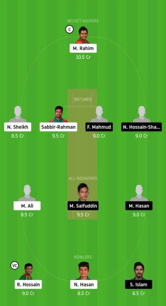 BDH vs MRA Dream11 Team Prediction | Match 01 | Bangladesh T20 | 24 Nov 2020 Head to Head