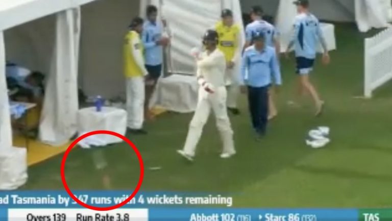 Furious Mitchell Starc Throws Away Bat In Anger After NSW Captain Denies Him First Ton