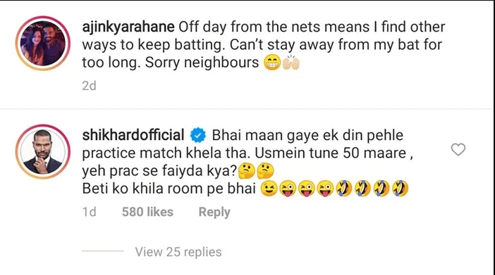 Shikhar Dhawan Trolls Ajinkya Rahane