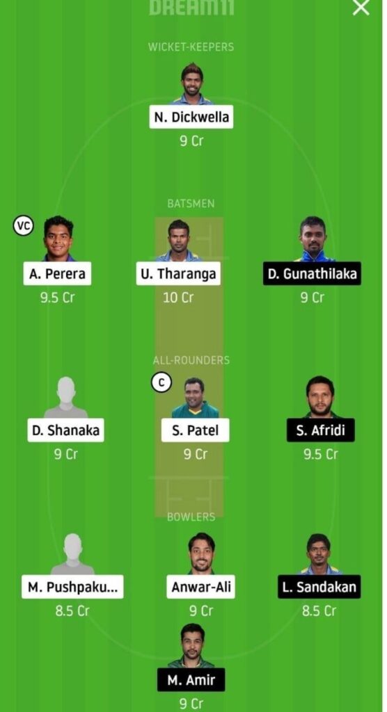 DV vs GG Dream11 Team Prediction _ Lanka Premier League _ 12th match _ 5th Dec 2020 Head to Head