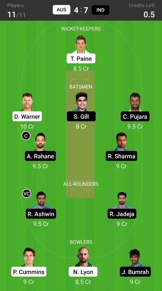 grand league ind vs aus