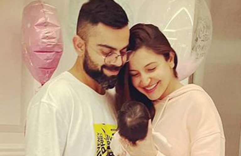 Virat Kohli-Anushka Sharma With Daughter