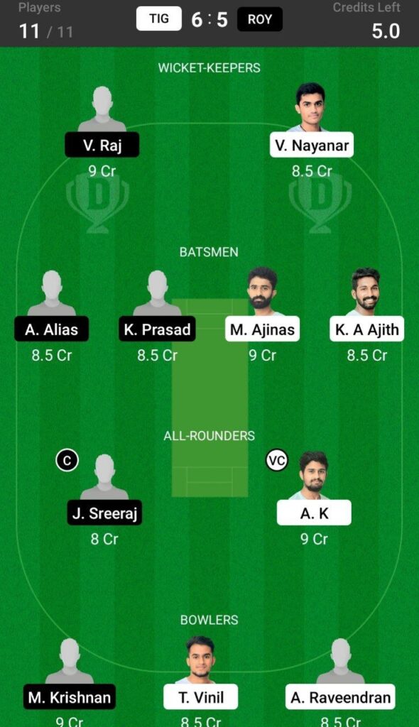 Head To Head Team For Tigers vs Royals