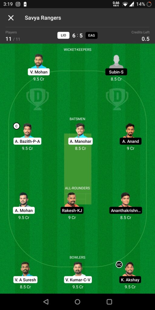 Head To Head Team For Lions vs Eagles