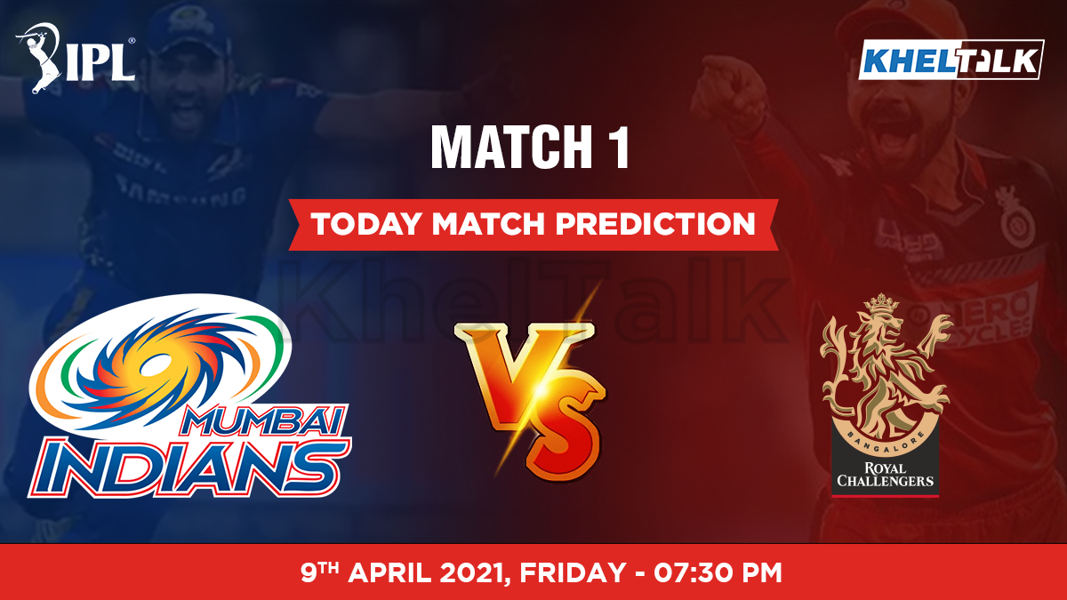 MI vs RCB Today Match Prediction