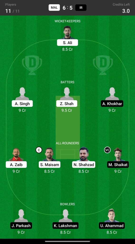 Head To Head Teams For MAL vs IR