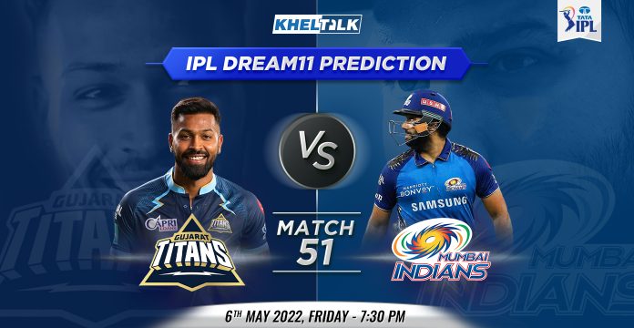 GT vs MI Dream11 Prediction Team