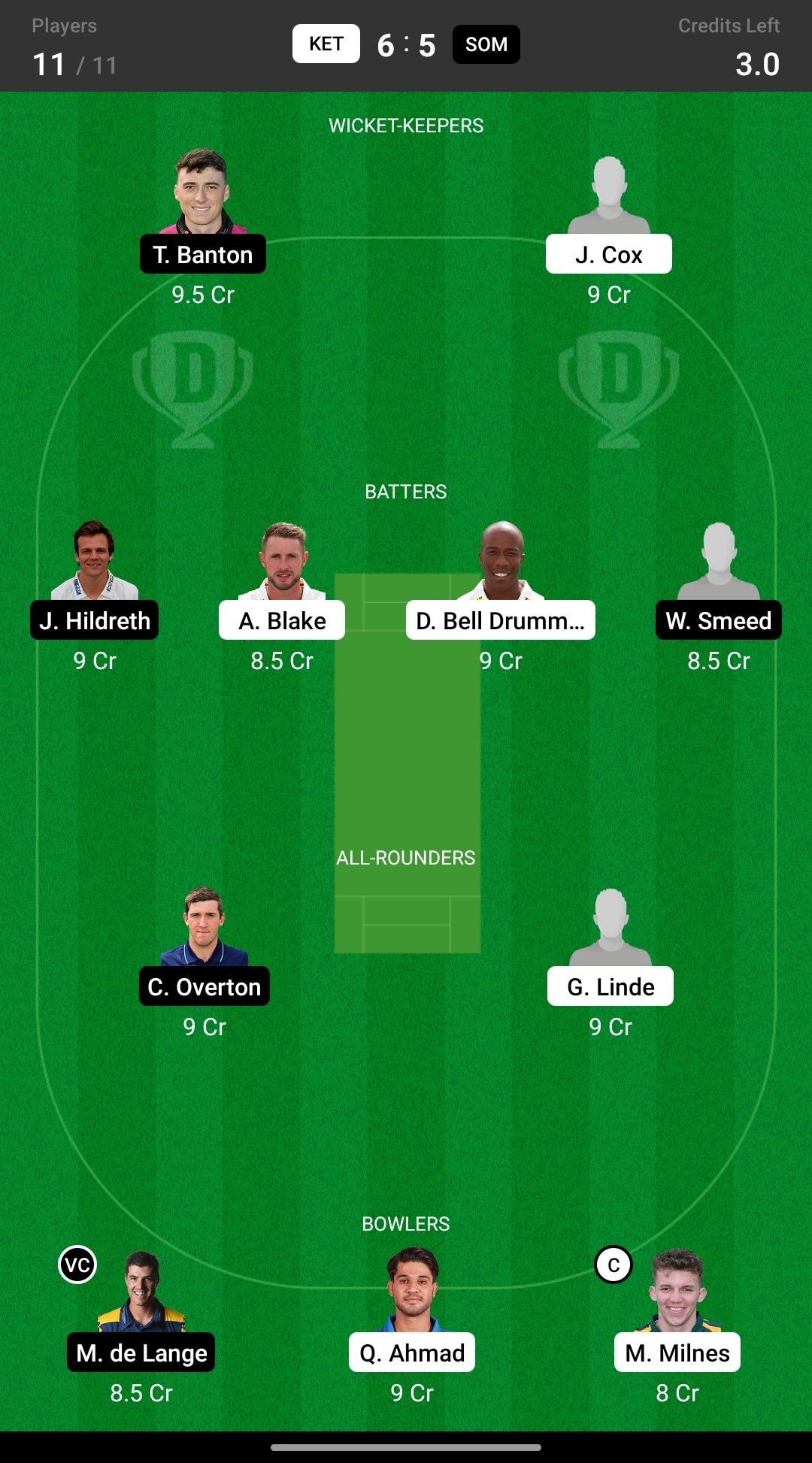 KET vs SOM Head to Head team