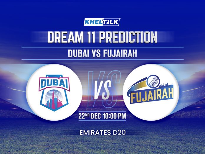 DUB vs FUJ Dream11 Prediction