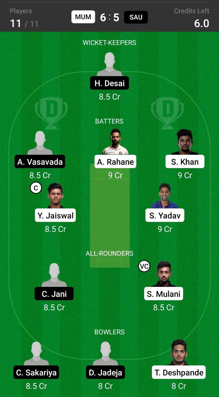 Head to Head Team For MUM vs SAU