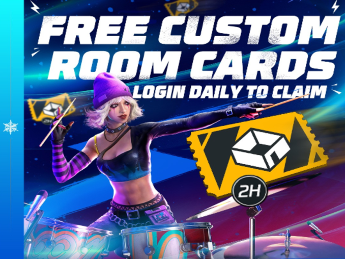 Free Fire custom room cards