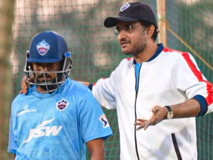 Sourav Ganguly and Prithvi Shaw