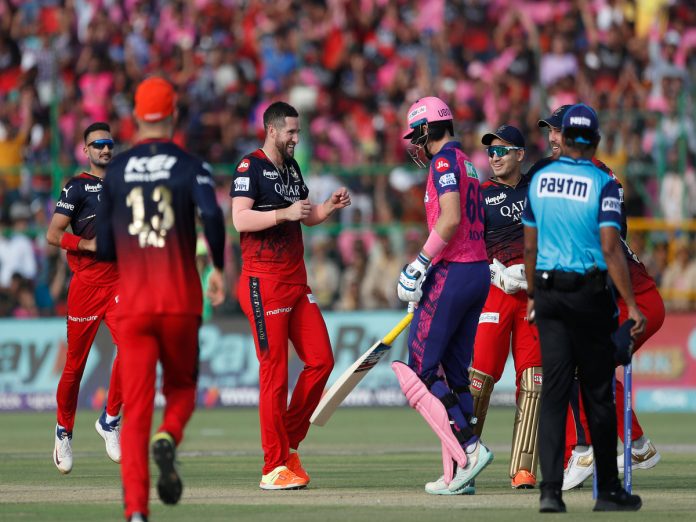 RR vs RCB match report