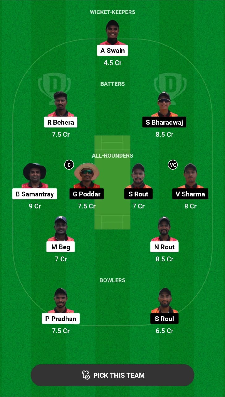 Grand League Dream11 Team Prediction ODL vs ODJ