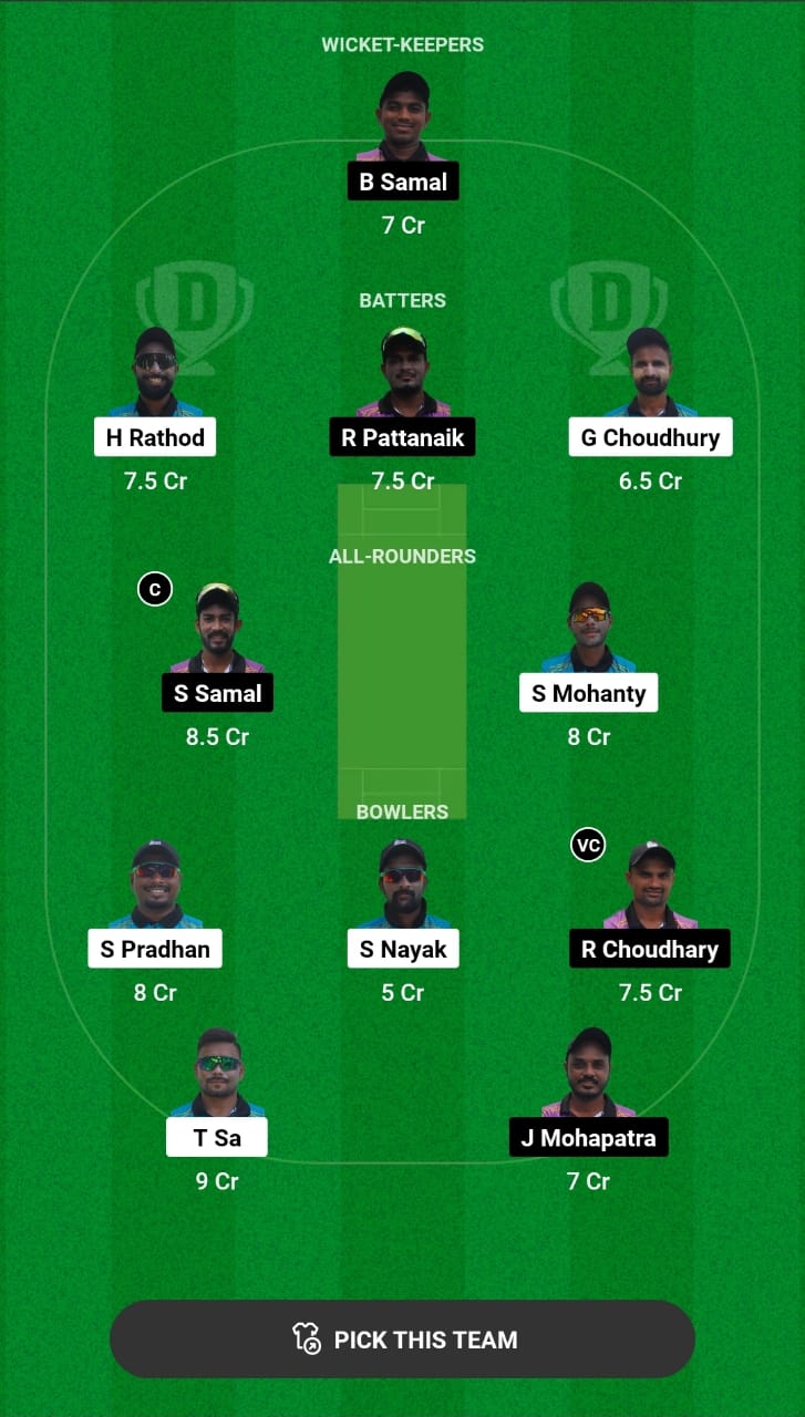 Grand League Dream11 Team Prediction ODC vs OPU