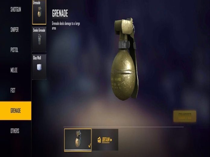 BGMI Grenade