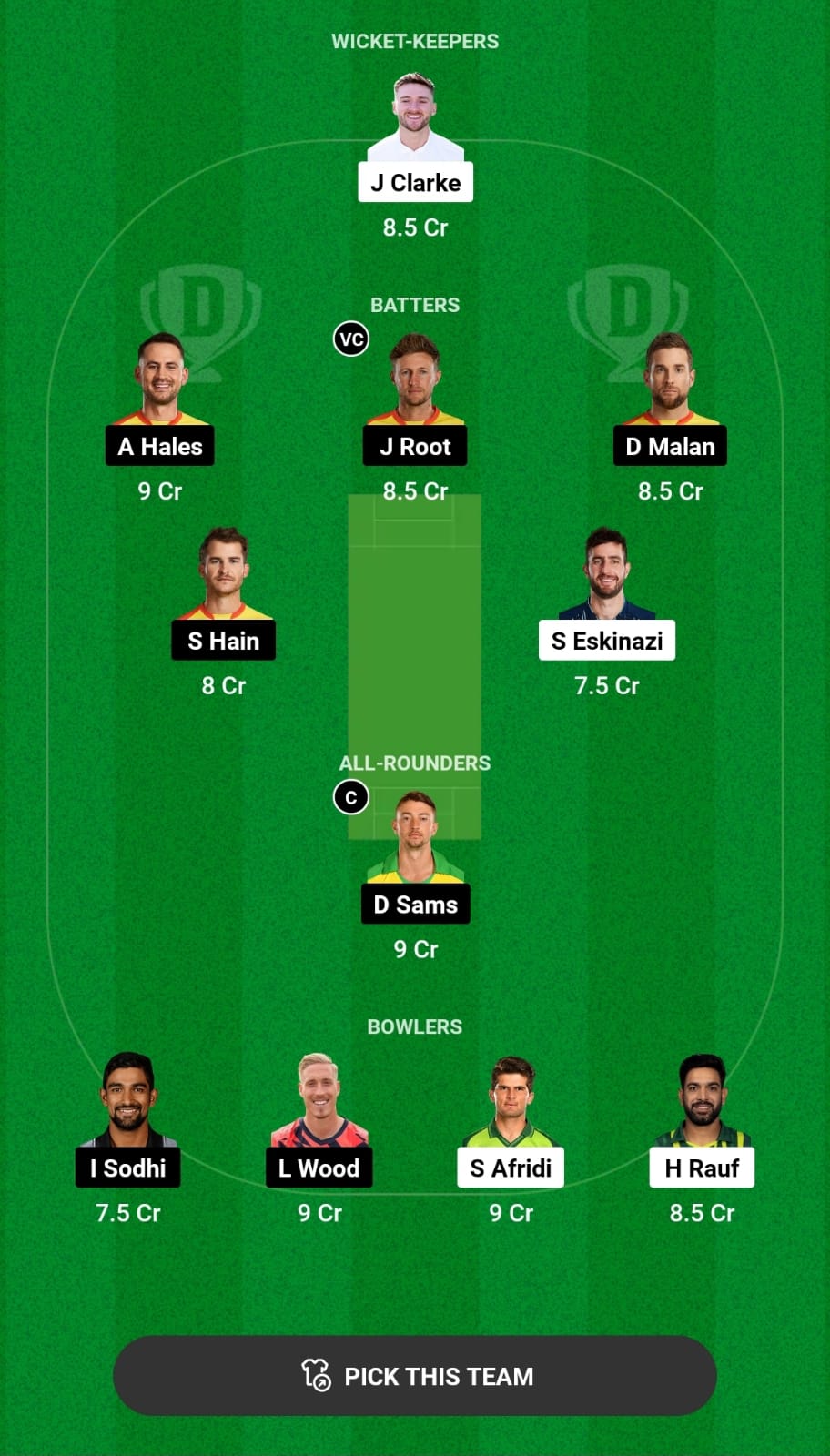 Grand League Dream11 Team Prediction WEF vs TRT