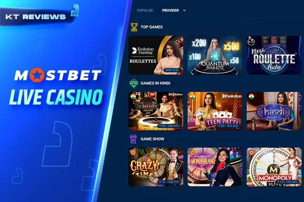 MostBet Live Casino