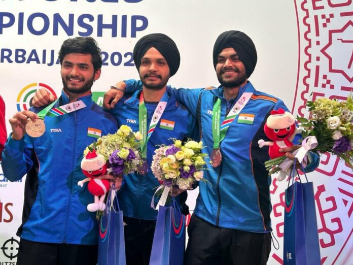 Men's 10m Air Pistol Team Gold