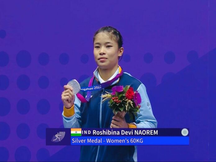 Roshibina Devi Bags Silver Medal