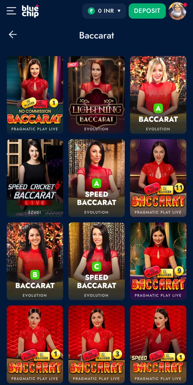 Baccarat Games at 