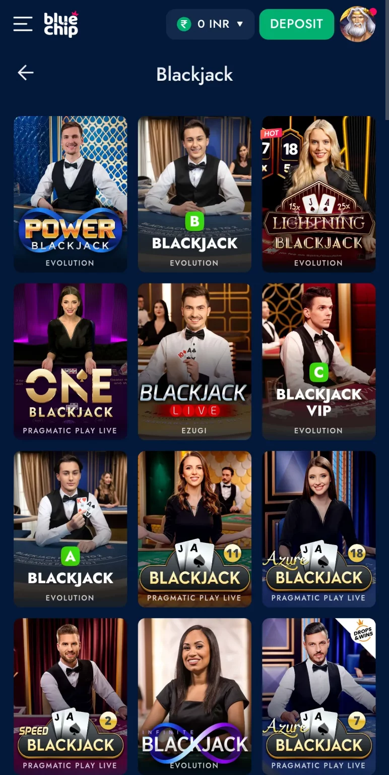 Blackjack game