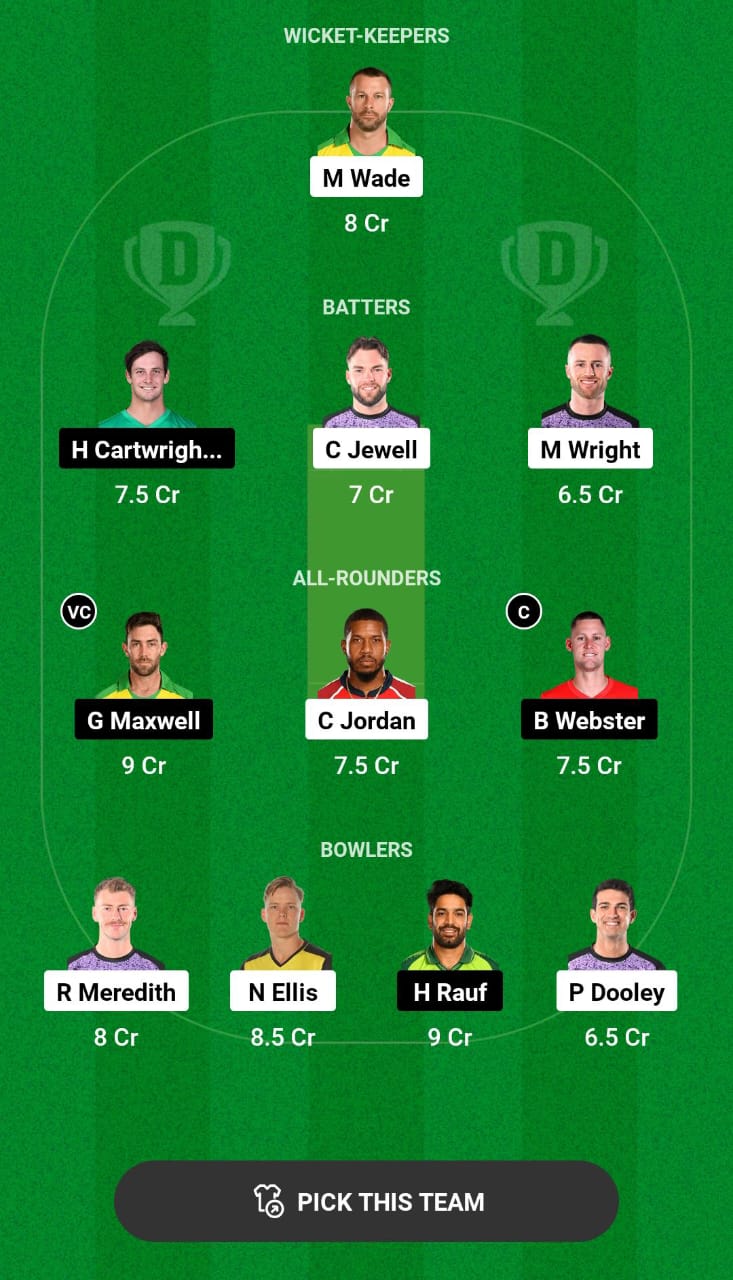 Grand League Dream11 Team Prediction HUR vs STA