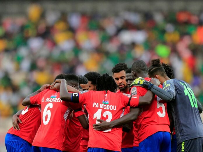 Gambia football flight