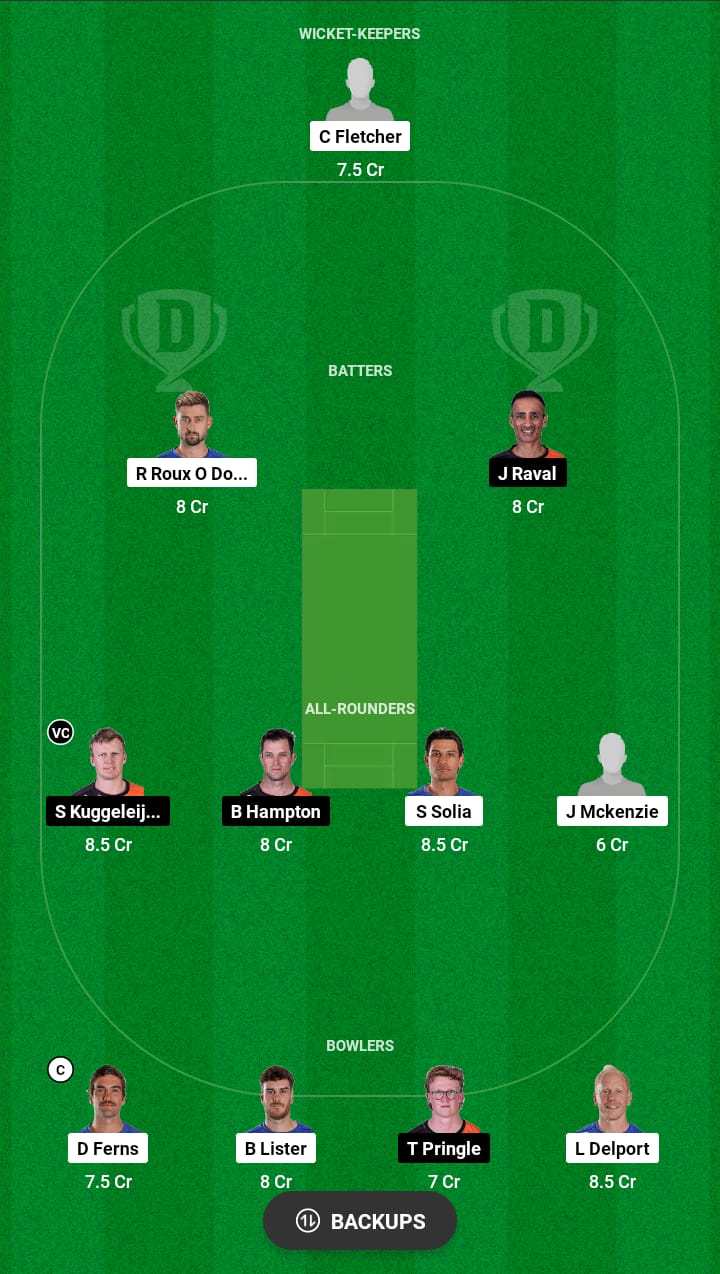 Head to Head Dream11 Team Prediction AA vs ND