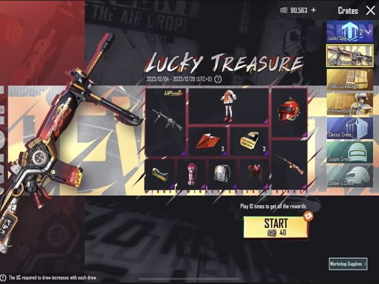 BGMI Lucky Treasure