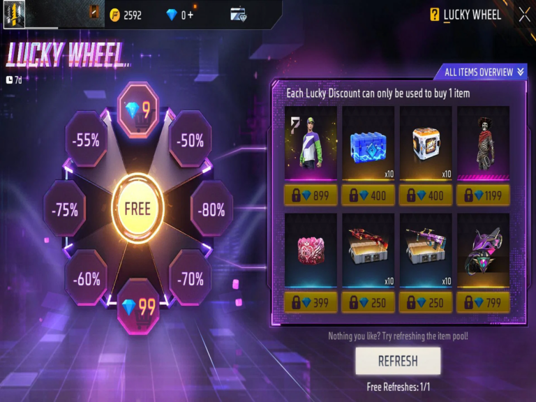 Free Fire Lucky Wheel