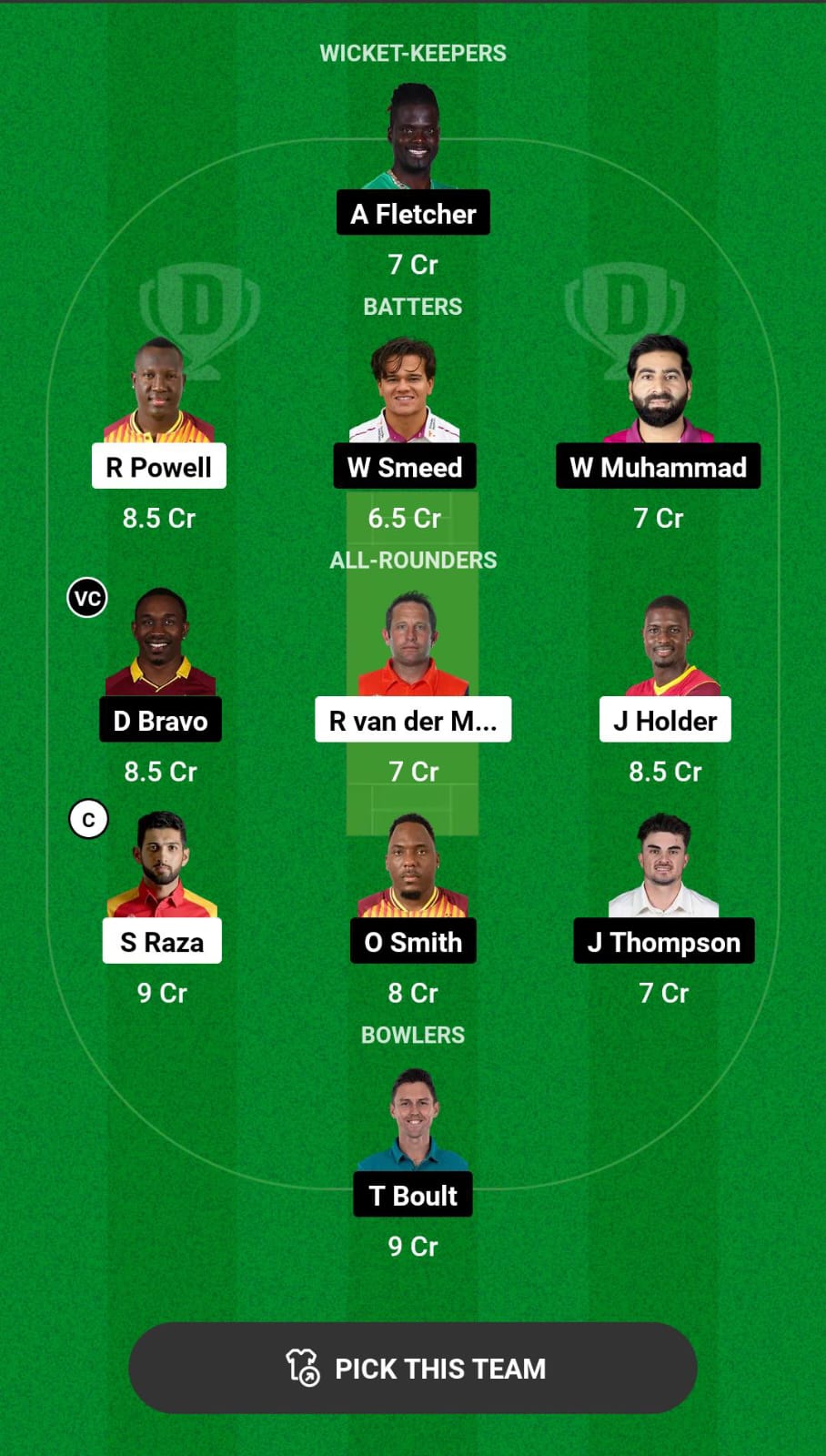 Grand League Dream11 Team Prediction DUB vs EMI