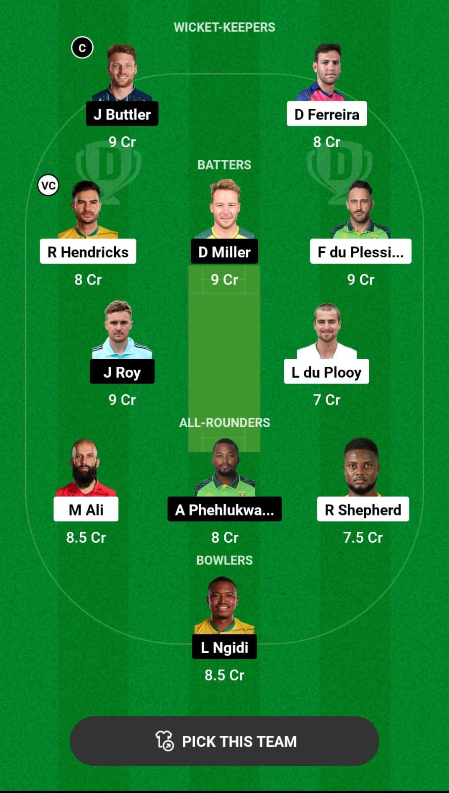 Head-to-Head Dream11 Team Prediction JSK vs PR