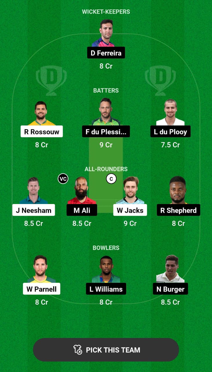 Head-to-Head Dream11 Team Prediction PRC vs JSK