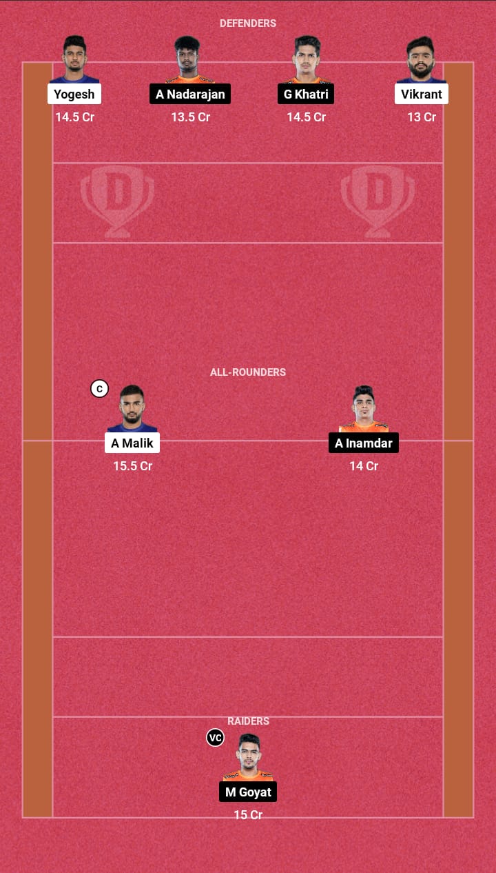 Head to Head Dream11 Team Prediction DEL vs PUN