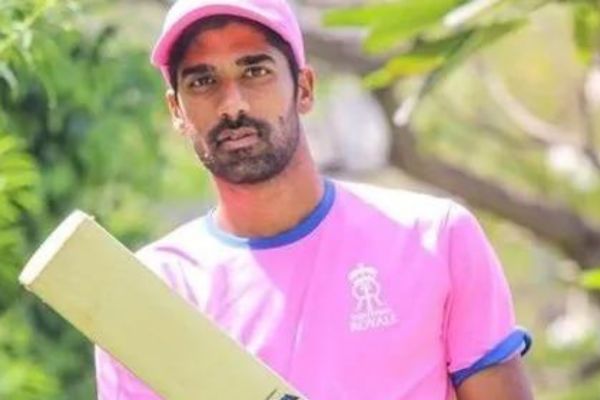 Shashank Singh in Rajasthan Royals jersey