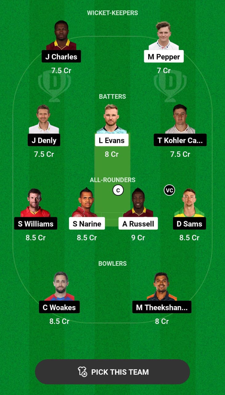 Grand League Dream11 Team Prediction ABD vs SJH