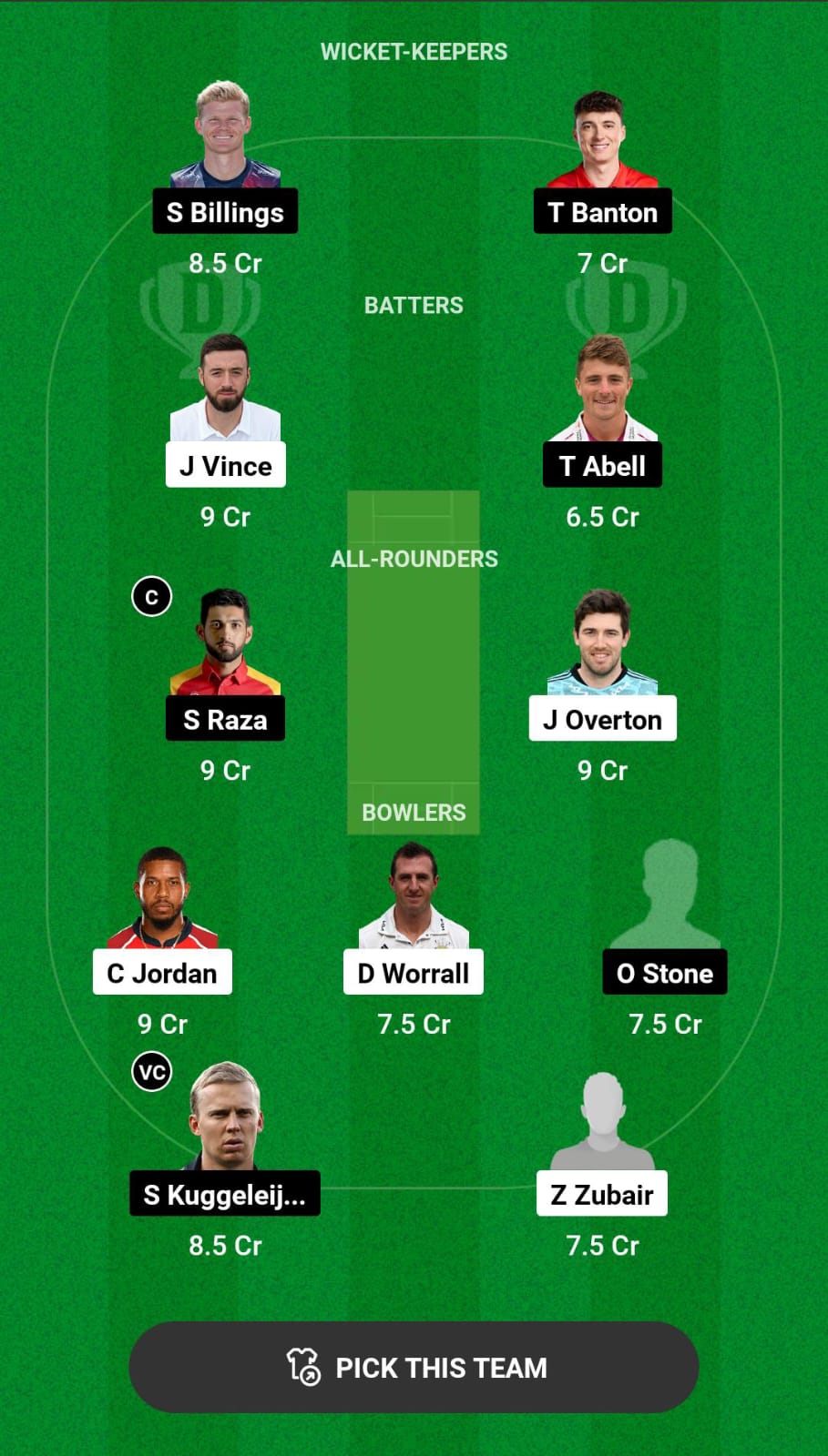 Grand League Dream11 Team Prediction GUL vs DUB