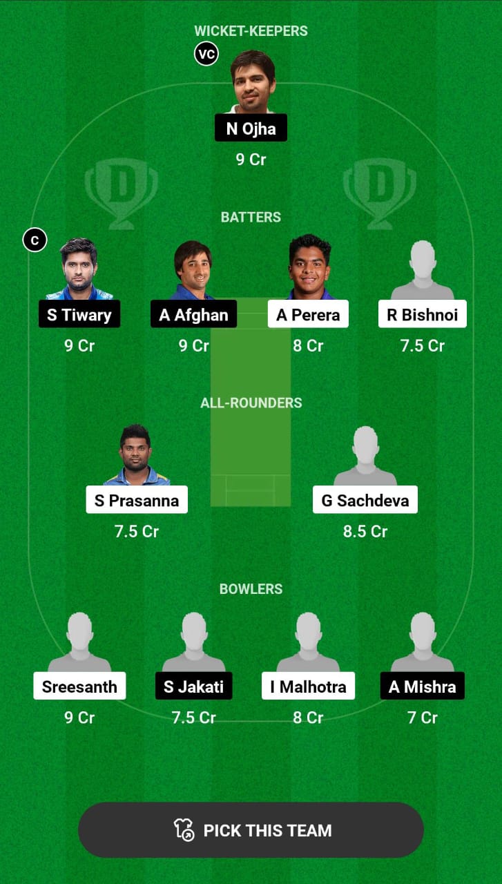 Grand League Dream11 Team Prediction RL vs CW