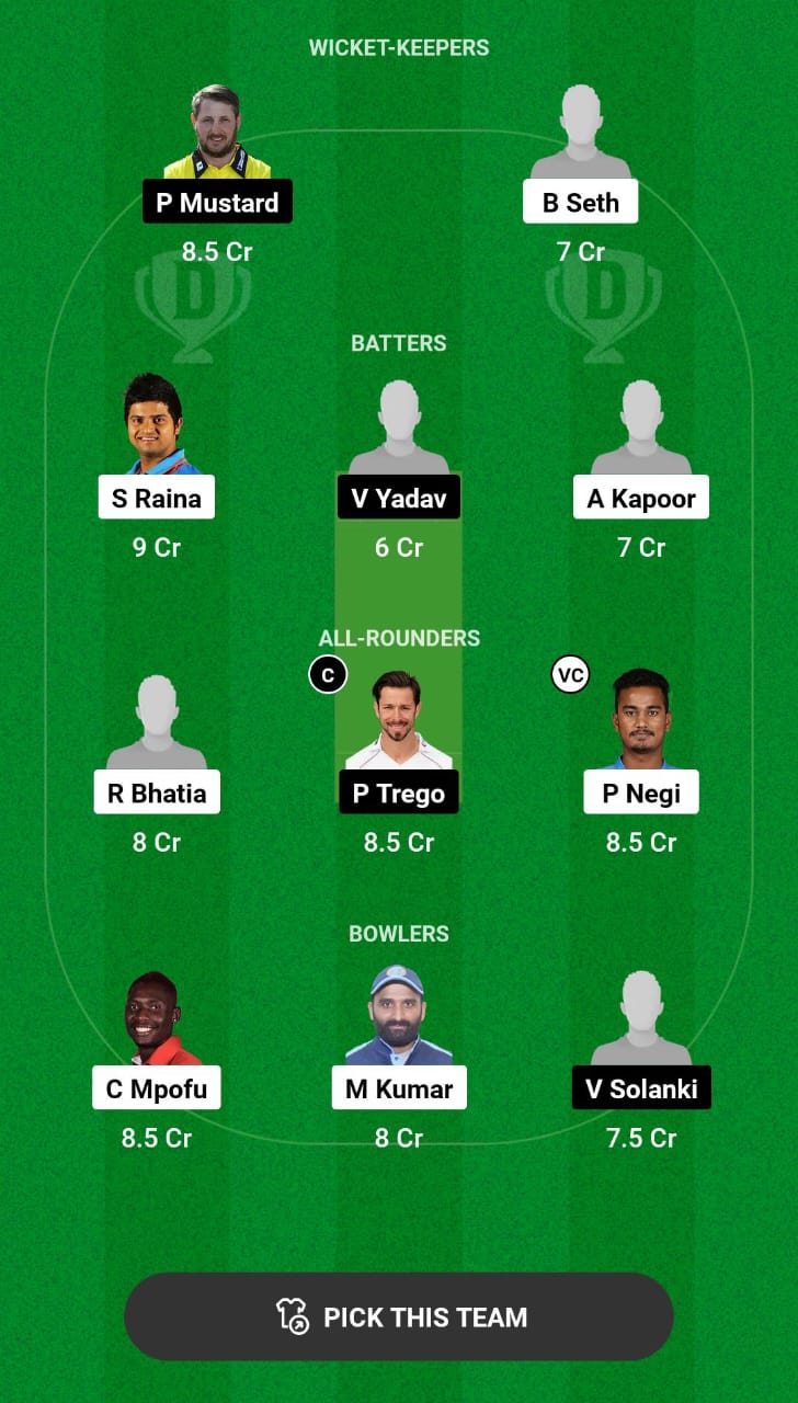 Grand League Dream11 Team Prediction VUP vs MC