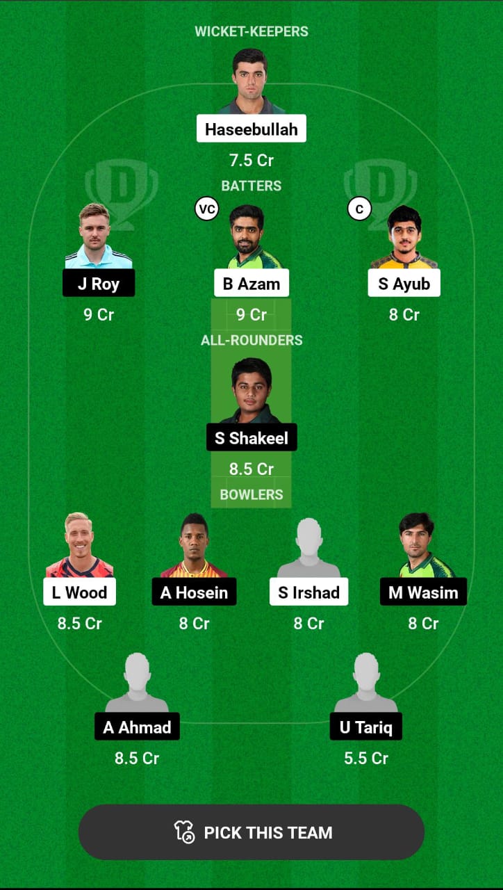 Head-to-Head Dream11 Team Prediction PES vs QUE