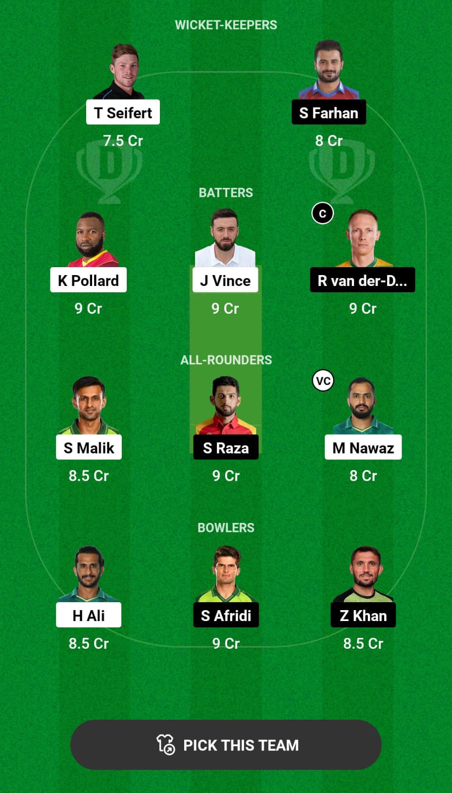 Head-to-Head Dream11 Team Prediction KAR vs LAH