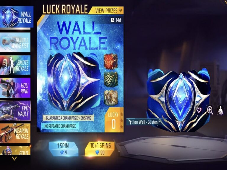 Free Fire Wall Royale Event