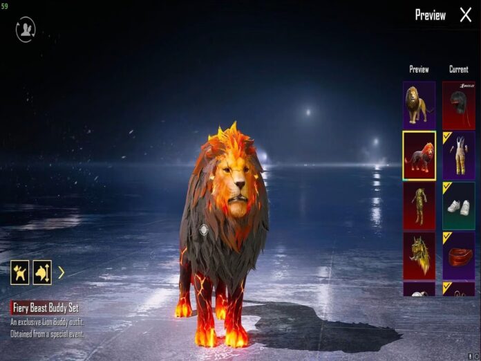 PUBG Mobile Lion Buddy