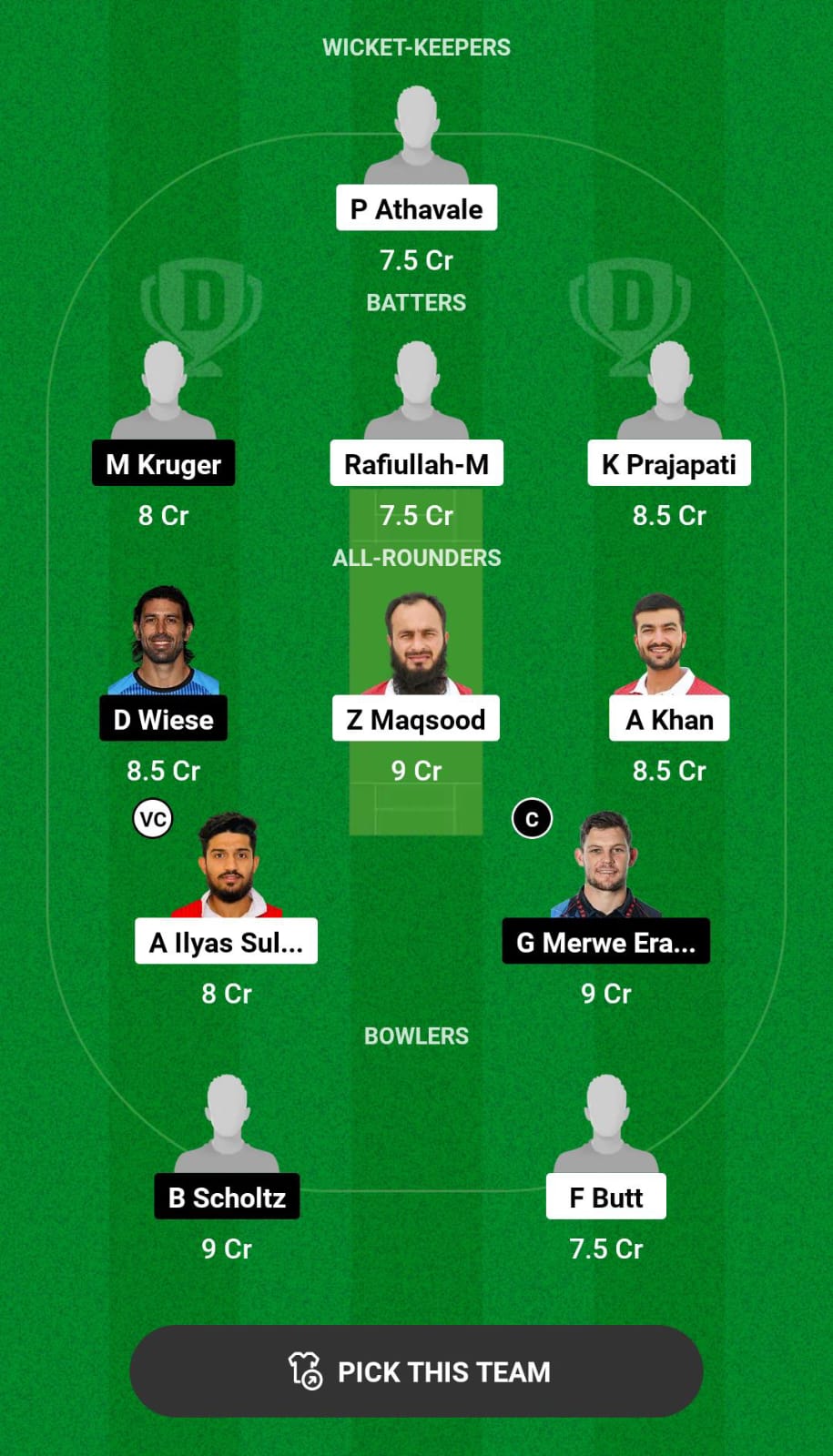 OMN vs NAM 3rd T20I Dream11 Prediction
